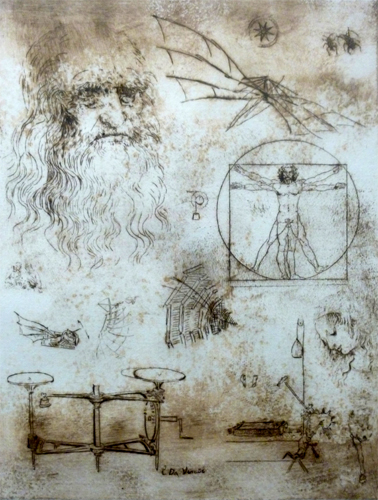 Da Vinci Radierung